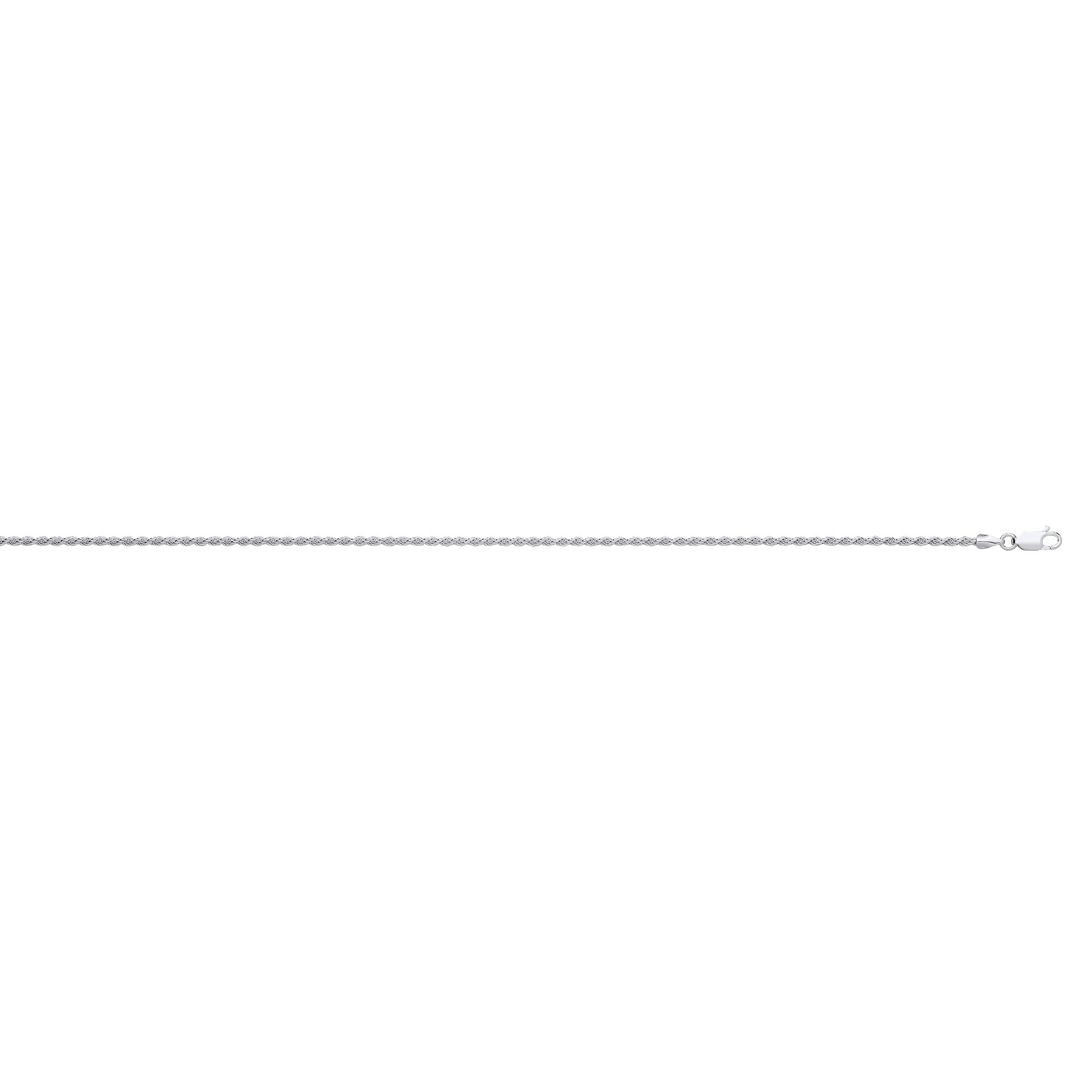 Sterling Silver 2.1mm Rope Chain