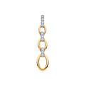9ct Yellow Gold 0.10ctw Drop Pendant
