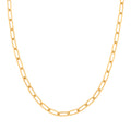 9ct Yellow Gold Big Paper Clip Hollow Necklace/Bracelet