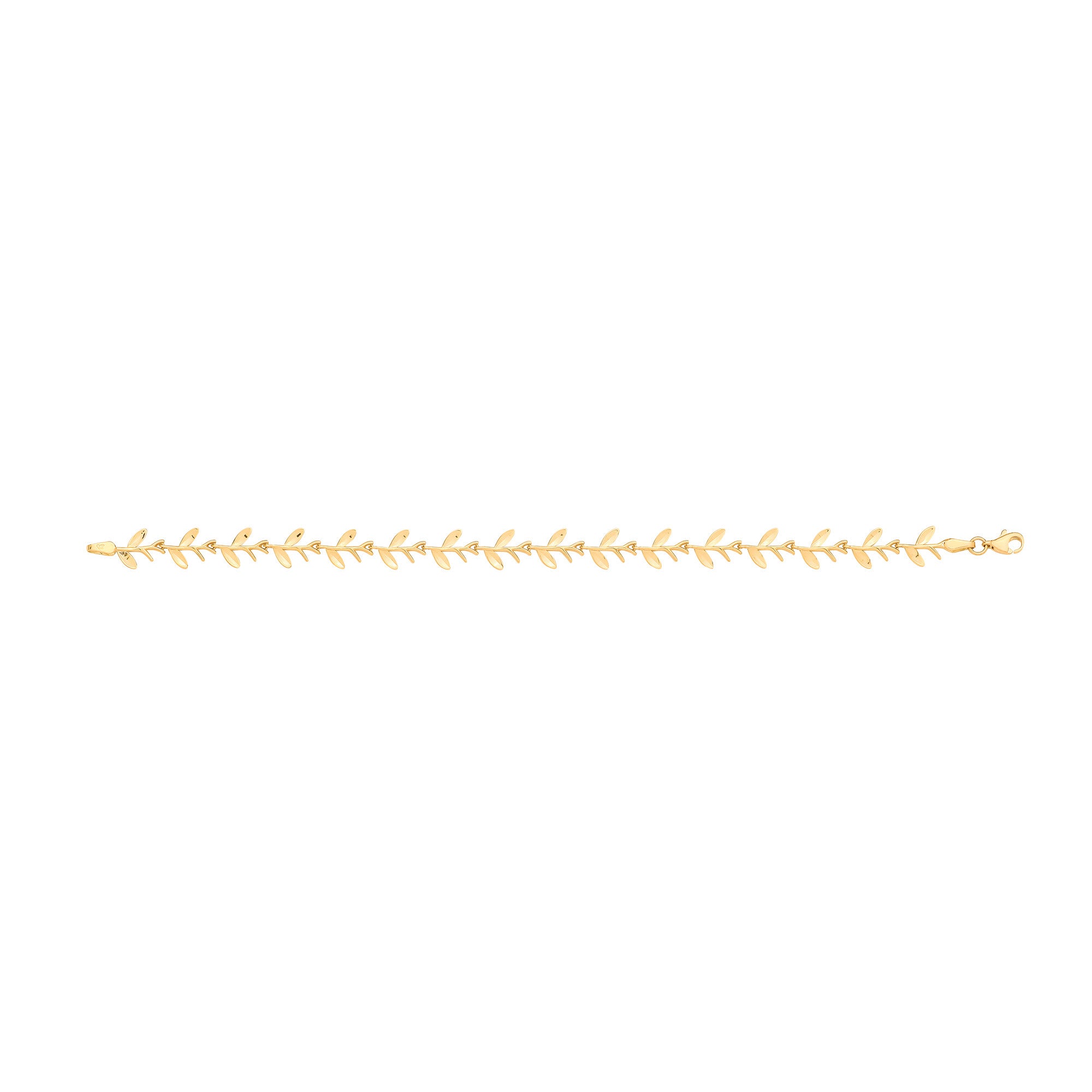 9ct Yellow Gold Leaf with Olives Motif Necklace/Bracelet