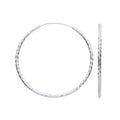 Sterling Silver 40mm Hoop Earrings