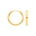 Sterling Silver 18ct Yellow Gold Plated Hinged Hoop Earrings