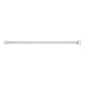 Sterling Silver Baguettes Tennis Ladies Bracelet