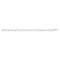 Sterling Silver Heart Bean Ladies Bracelet