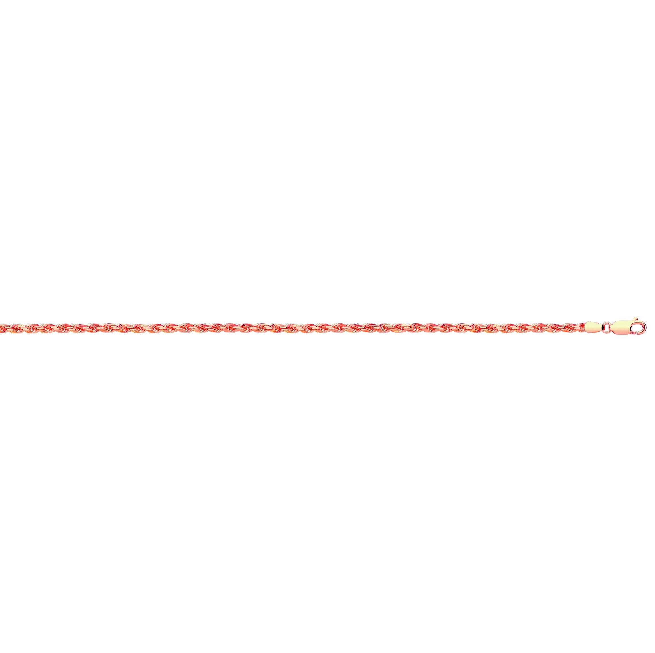 R/G 3.0mm Diamond Cut Rope Chain