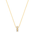 9ct Yellow Gold 0.20ctw Circle Necklace