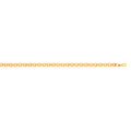 9ct Yellow Gold Heart Link Belcher Bracelet/Chain