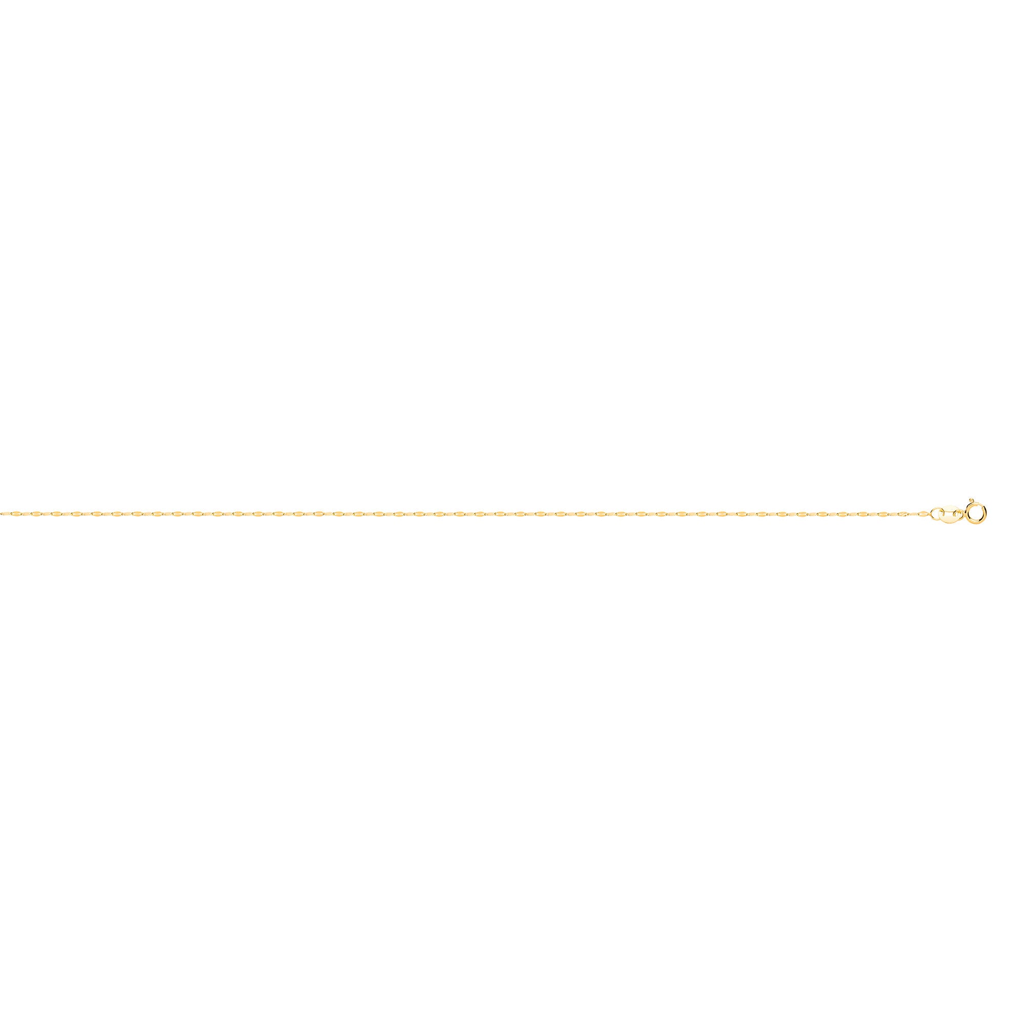 9ct Yellow Gold Mirror Link Chain