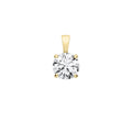 18ct Yellow Gold 1.00ctw Lab Grown Diamond Pendant IGI Certified