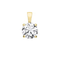 18ct Yellow Gold 2.00ctw Lab Grown Diamond Pendant IGI Certified
