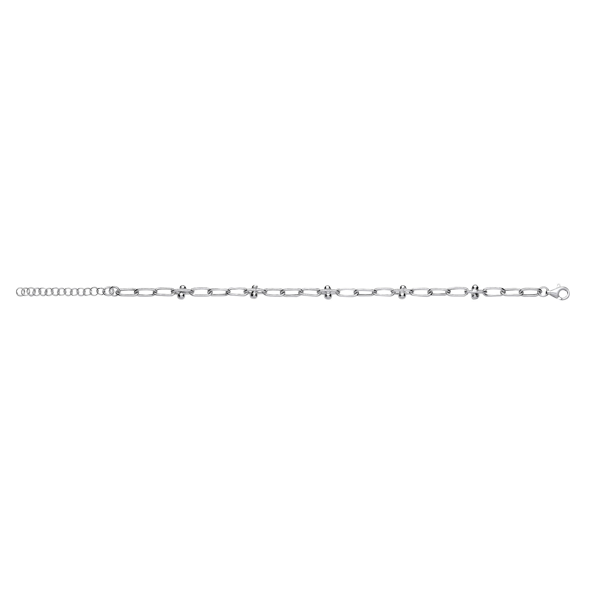 Sterling Silver Fancy Link Ladies Bracelet