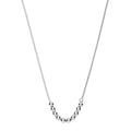 Sterling Silver Necklace with Beads on Belcher & Popcorn Chain
