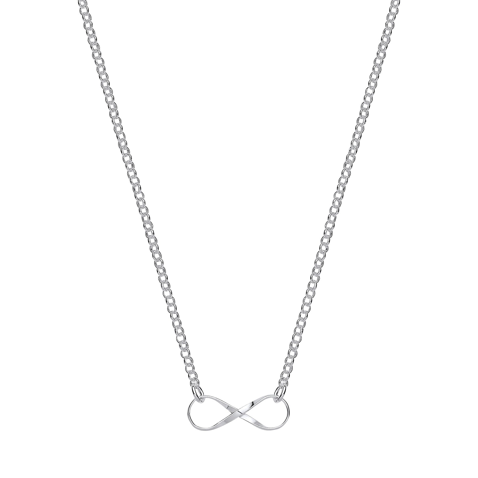 Sterling Silver Infinity Pendant Chain/Bracelet