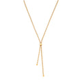 Sterling Silver Yellow Gold Plated Necklace filled with Cubic Zirconias
