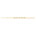 Sterling Silver Yellow Gold Plated Interlocking Circle Bracelet