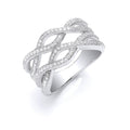 Sterling Silver Fancy Cubic Zirconia Ring