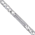 Sterling Silver Cubic Zirconia ID Baby 6" Bracelet