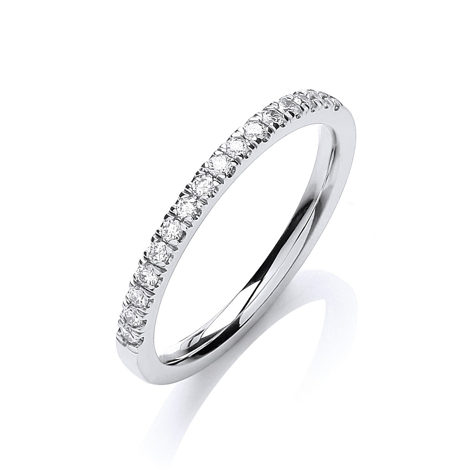 18ct White Gold Half Eternity 0.20ct Ring