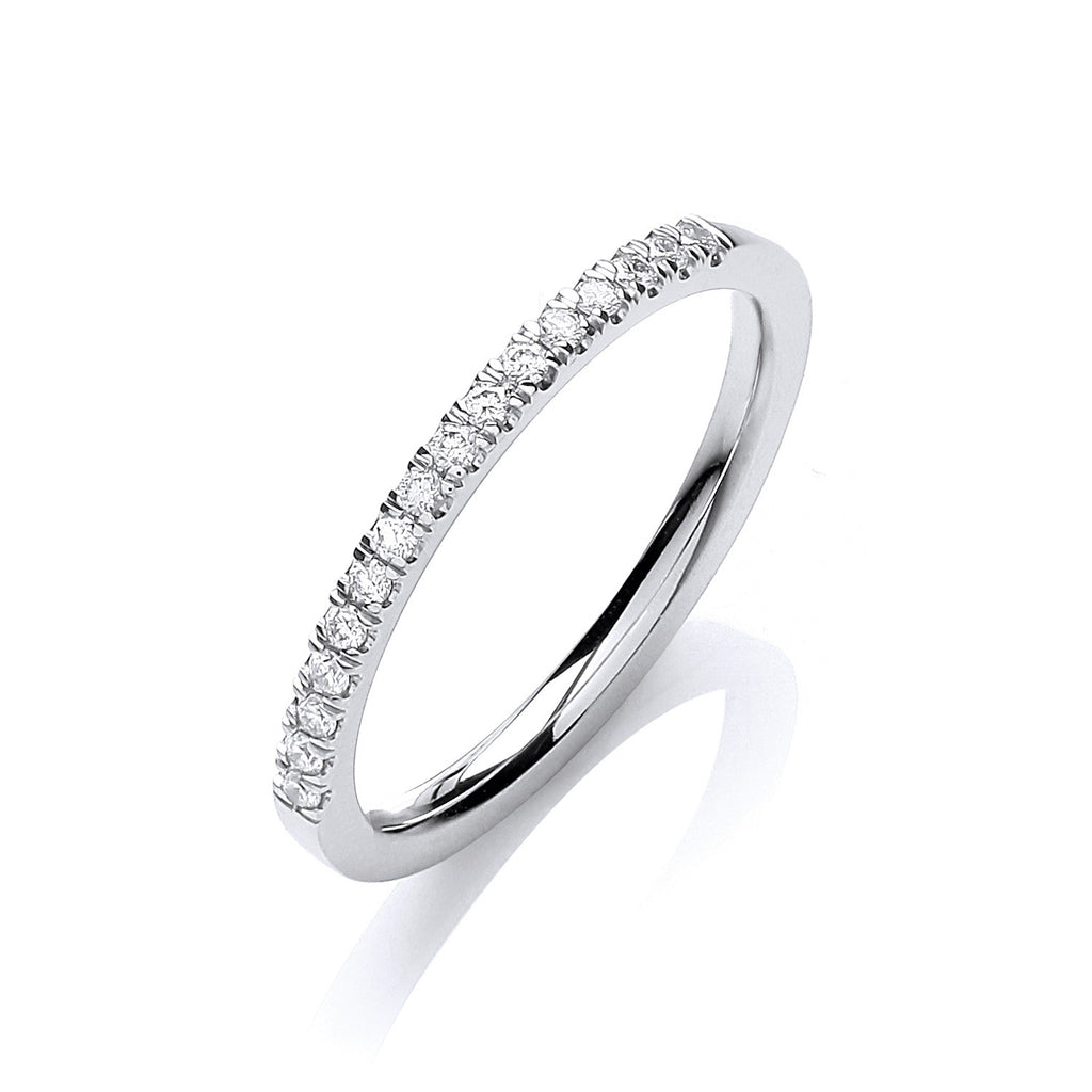 18ct White Gold 0.12ct Ring