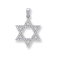 Sterling Silver Cubic Zirconia Star Of David Pendant