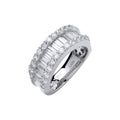 18ct White Gold 2.00ct Baguette & Brilliant Diamond Ring