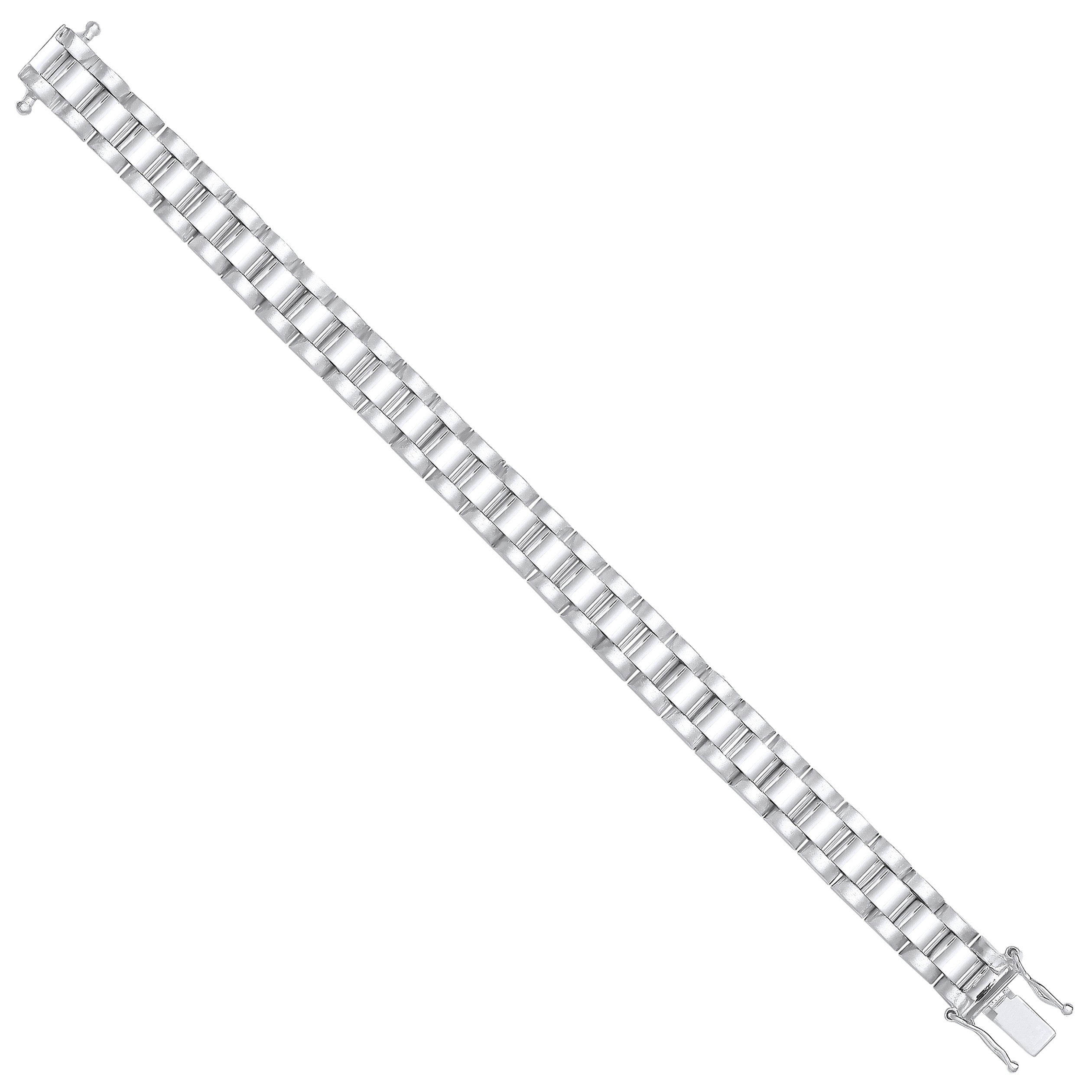 Sterling Silver 8mm Fancy Link Kids Bracelet