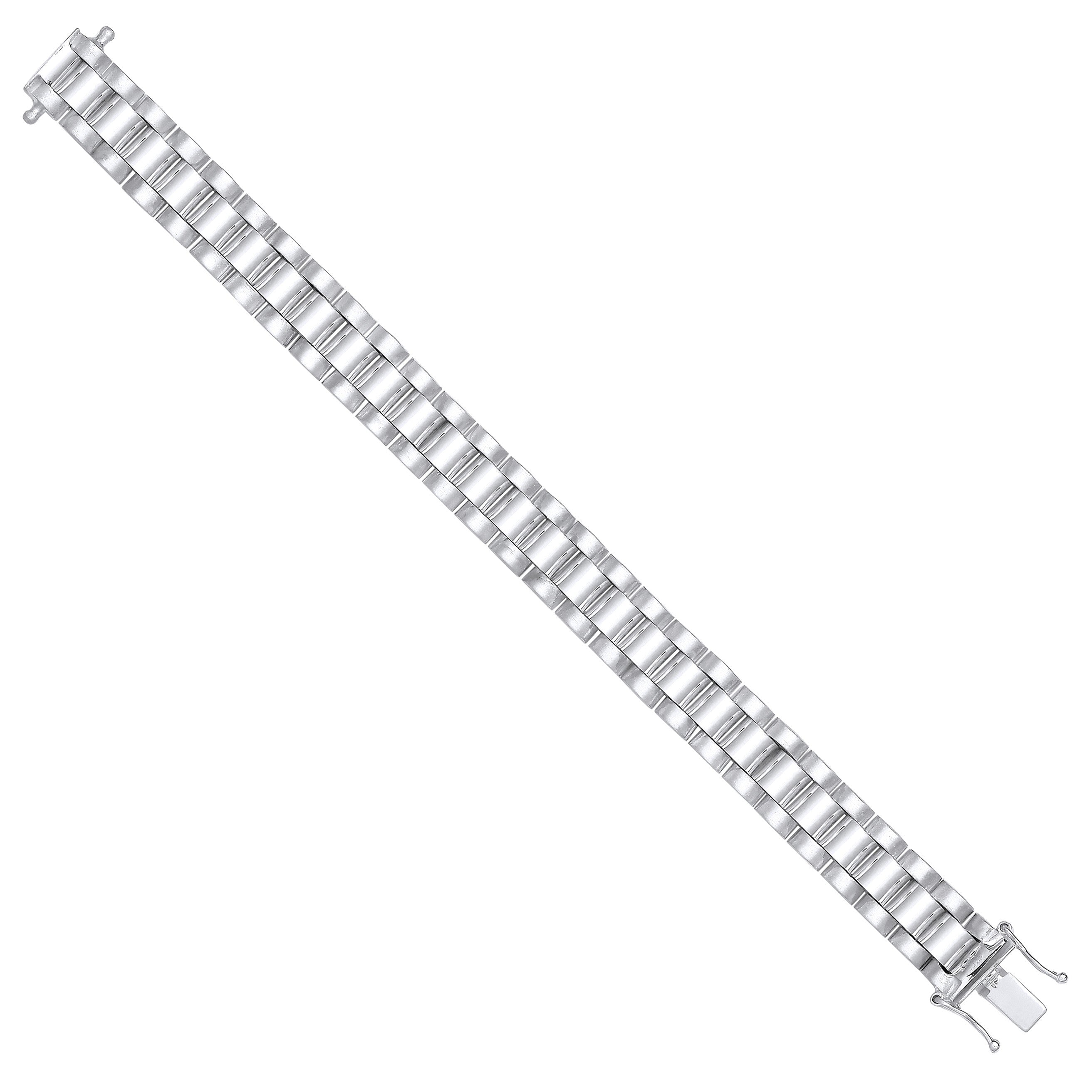 Sterling Silver 10mm Fancy Link Kids Bracelet