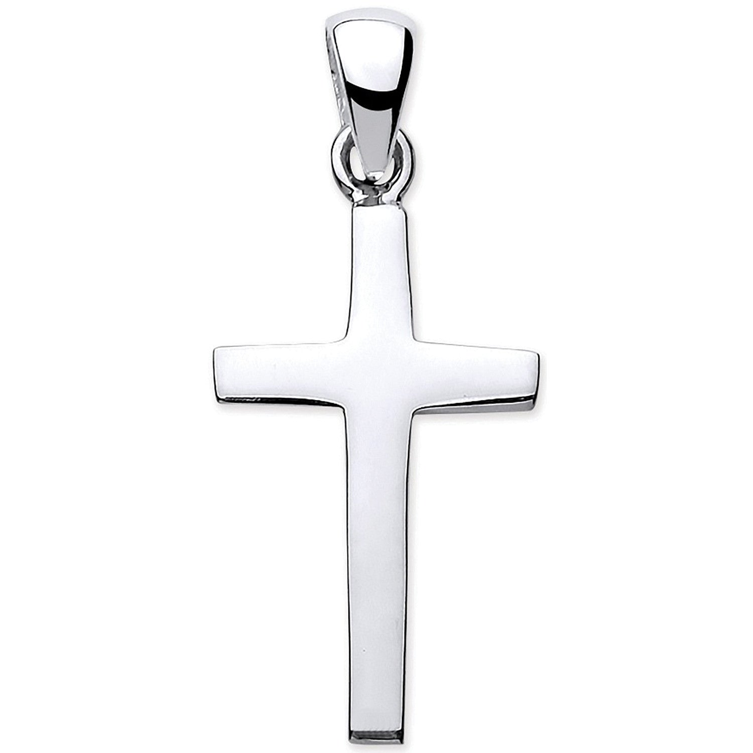 Sterling Silver Solid Plain Cross
