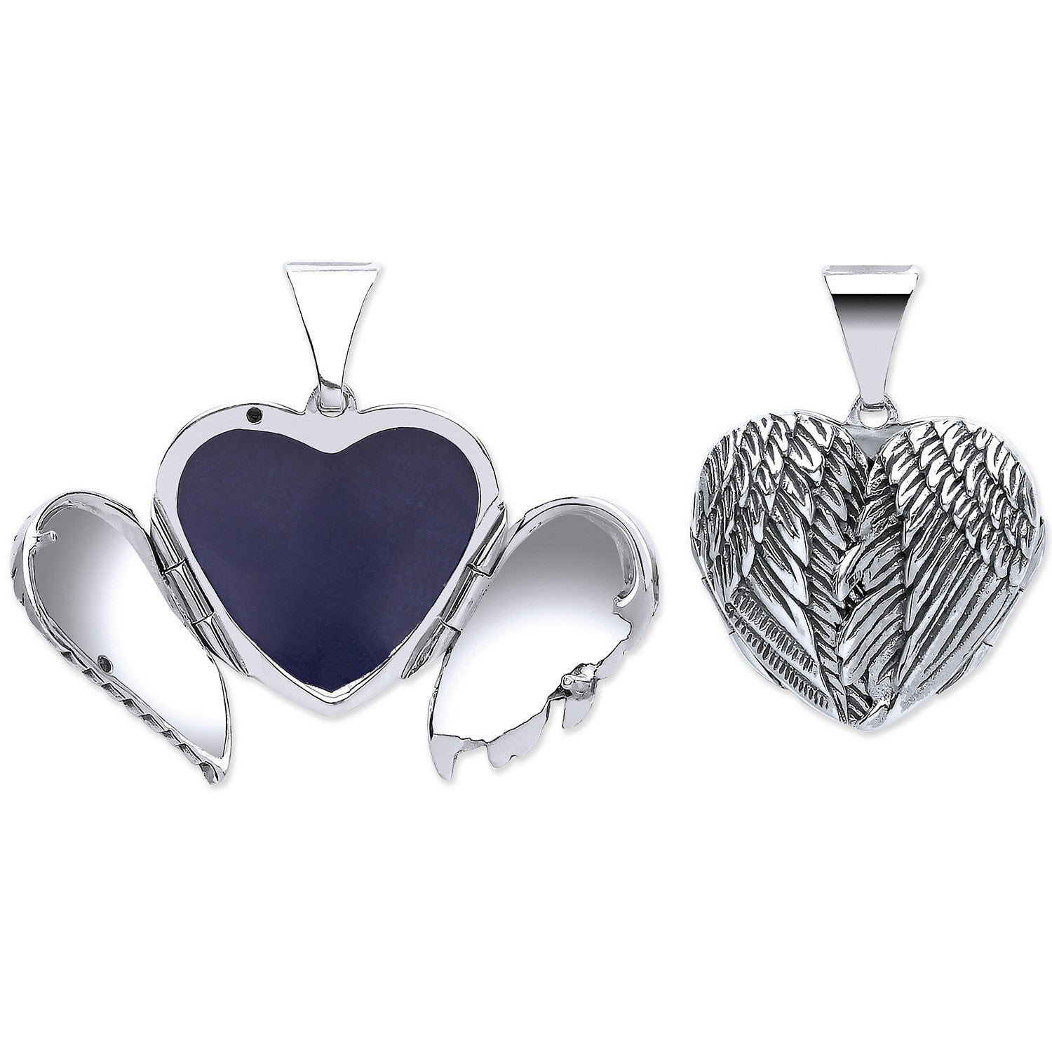 Sterling Silver Angel Wings Locket