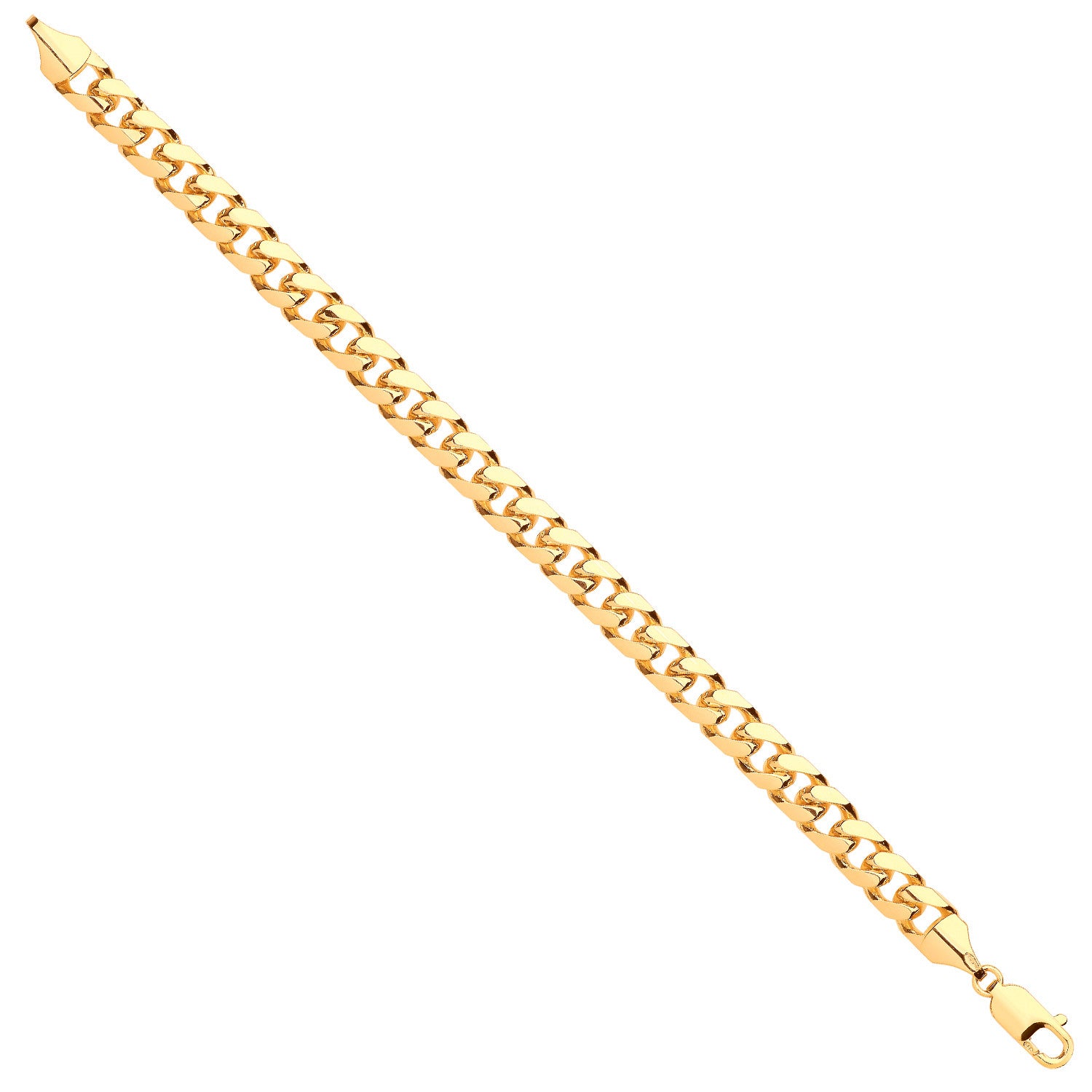 9ct Yellow Gold Miami Link 8.3mm Chain