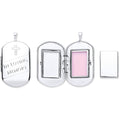 Sterling Silver Cremation Dog Tag Style Locket
