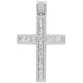 Sterling Silver Cubic Zirconia Fancy Cross