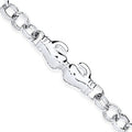 Sterling Silver Baby Boxing Gloves Belcher Bracelet