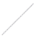Sterling Silver 8.0mm Plain & Engraved Link Belcher Chain/Bracelet