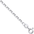 9ct White Gold 2.2mm Hollow Diamond Cut Belcher Chain