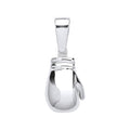 Sterling Silver Plain Large Boxing Glove Pendant