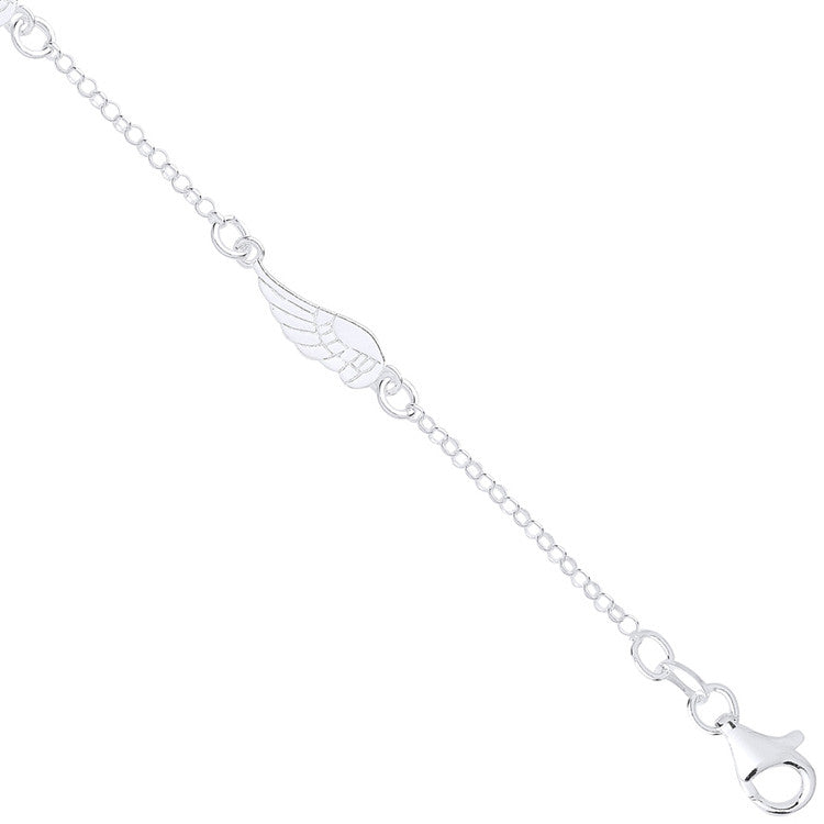 Sterling Silver Angel Wing Bracelet