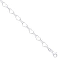 Sterling Silver Hearts Bracelet