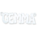 Sterling Silver Large Hip Hop Style Name Nameplate with 16"/18"/20" chain