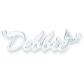 Sterling Silver Script Butterfly Nameplate with 16"/18"/20" chain