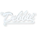 Sterling Silver Script Scroll Nameplate with 16"/18"/20" chain