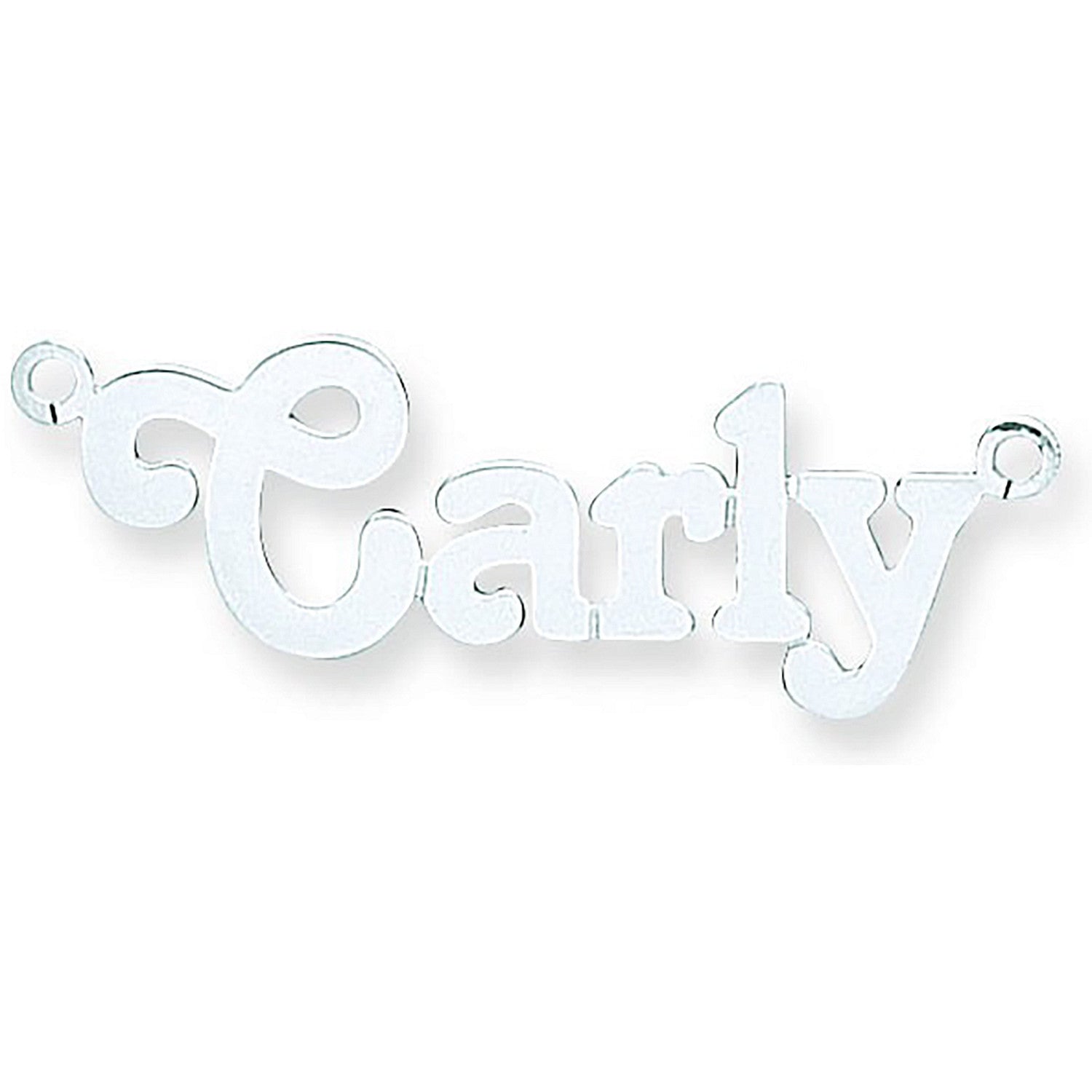 Sterling Silver Medium Terra Nameplate with 16"/18"/20" chain