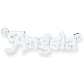 Sterling Silver Small Terra Nameplate with 16"/18"/20" chain