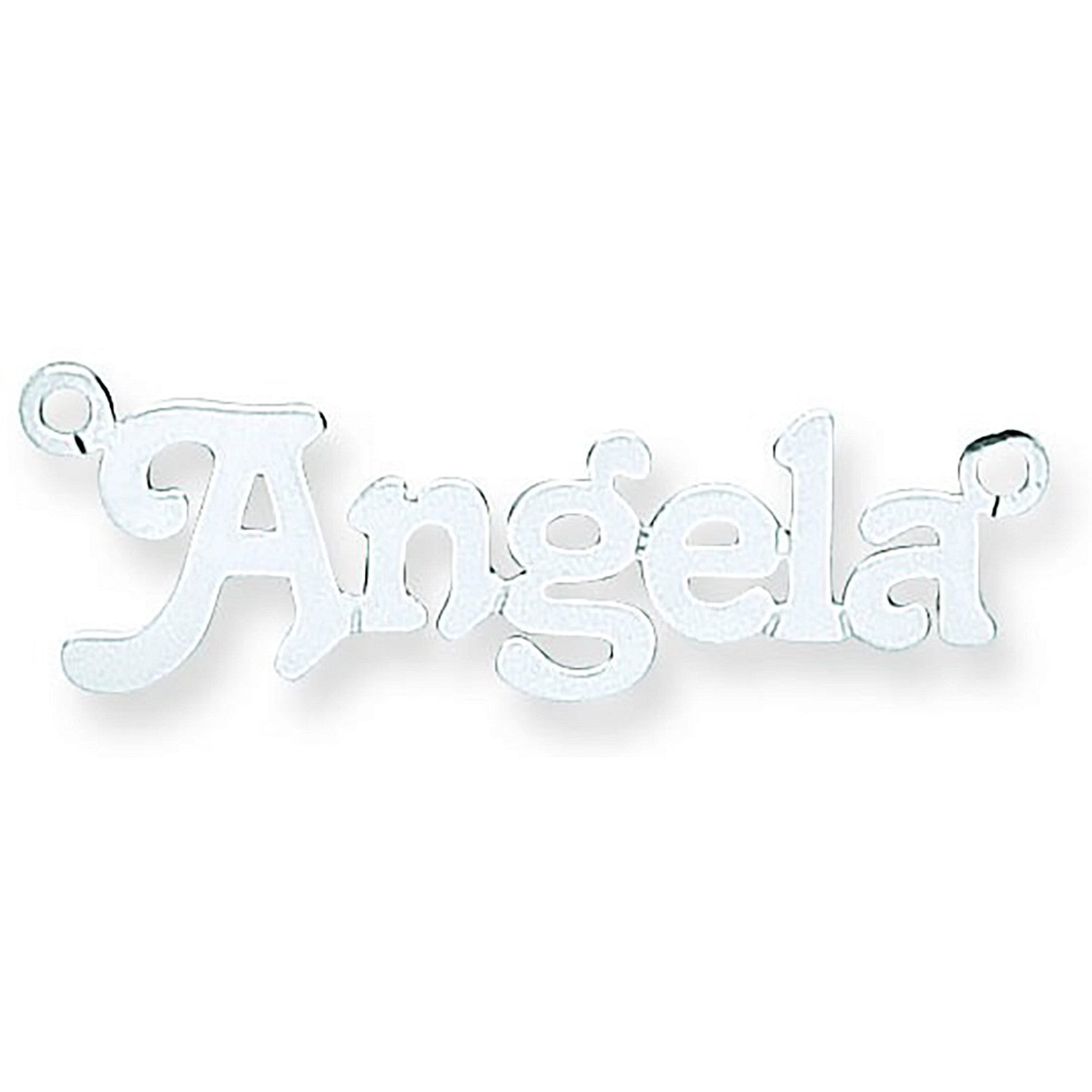 Sterling Silver Small Terra Nameplate with 16"/18"/20" chain
