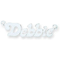 Sterling Silver Small Lazybones Nameplate with 16"/18"/20" chain