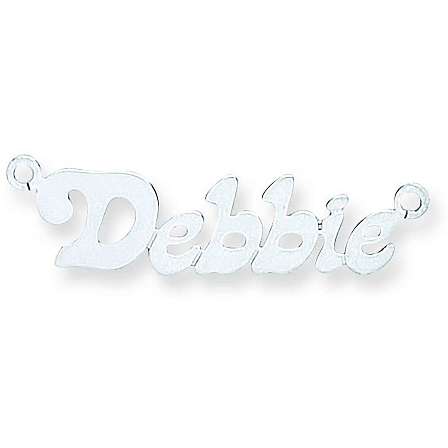 Sterling Silver Small Lazybones Nameplate with 16"/18"/20" chain