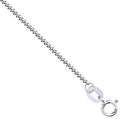 9ct White Gold 1.2mm Traditional Classic Curb Chain