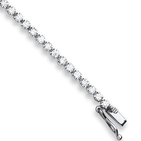 18ct White Gold 2.00ct Diamond Tennis Bracelet
