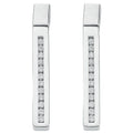 9ct White Gold 0.21ct Diamond Drop Earrings