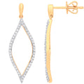 9ct Yellow Gold 0.29ct Diamond Drop Earrings